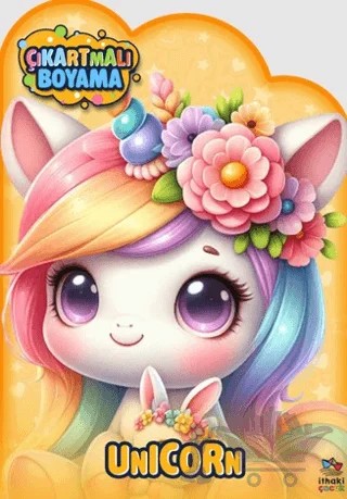 Unicorn Zamanı – Çıkartmalı Boyama Kitabı – Kolektif – İthaki Çocuk Yayınları kitap kapağı
