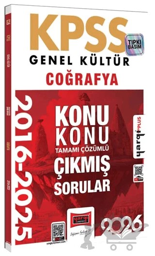 2026 KPSS Genel Kültür Coğrafya 2016 - 2026 Konu Konu Tamamı Çözümlü Çıkmış Sorular – Kolektif – Yargı Yayınevi kitap kapağı