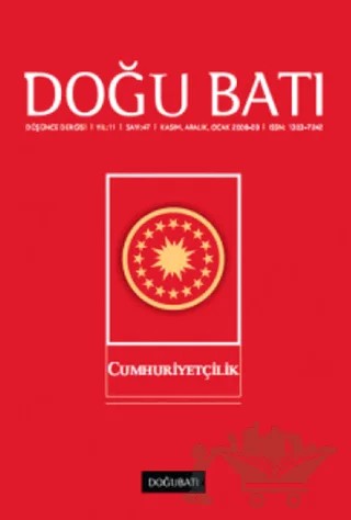 Doğu Batı Düşünce Dergisi Yıl: 11 Sayı: 47 - Cumhuriyetçilik – Doğu Batı Dergileri kitap kapağı