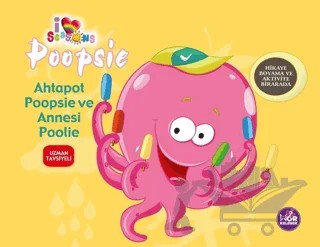 Ahtapot Poopsie ve Annesi Poolie – Kolektif – Mor Kelebek kitap kapağı
