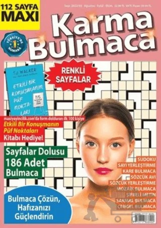 Maxi Karma Bulmaca Sayı: 2022/3 Ağustos Eylül Ekim – Maxi Yayıncılık kitap kapağı