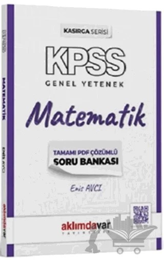 2024 KPSS Kasırga Serisi Matematik Soru Bankası – Enis Avcı – Aklımdavar Yayıncılık kitap kapağı