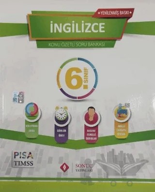 6. Sınıf İngilizce Konu Özetli Soru Bankası – Kolektif – Sonuç Yayınları kitap kapağı