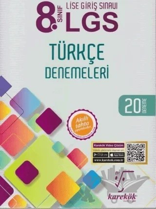 8. Sınıf LGS Türkçe Denemeleri 20 Deneme – Kolektif – Karekök Yayıncılık kitap kapağı