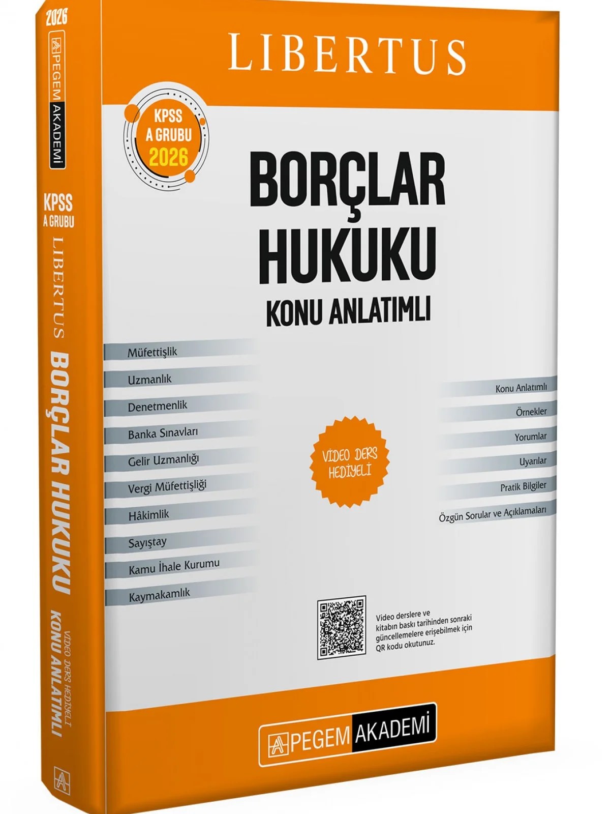 KPSS A Grubu Libertus Borçlar Hukuku Konu Anlatımlı – Kitap İçerisinde Aktivasyon Kodu İle Aktif Edilen Video Ders İçerikleri İle – Pegem Akademi Yayıncılık kitap kapağı