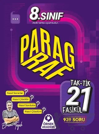 8. Sınıf Paragraf 21 Fasikül – Ethem Tefek – Örnek Akademi kitap kapağı