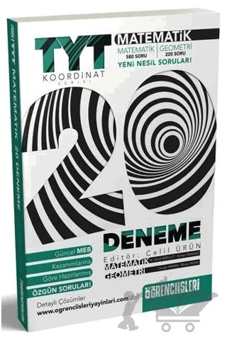 TYT Matematik 20 Deneme Koordinat Serisi – Cengiz Arıkan, Furkan Zavalsız – Öğrenci İşi Yayınları kitap kapağı