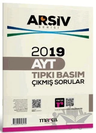 2019 AYT Arşiv Serisi Çıkmış Sorular Tamamı Video Çözümlü – Kollektif – Marka Yayınları kitap kapağı