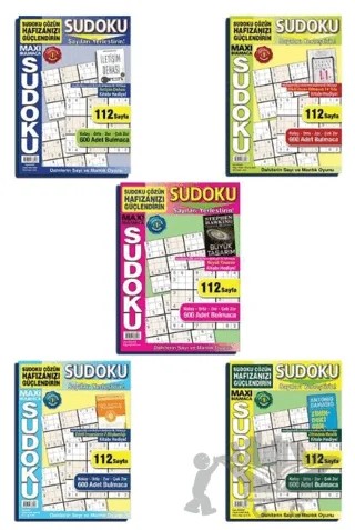 Maxi Sudoku 5'li Set – Kolektif – Maxi Yayıncılık kitap kapağı