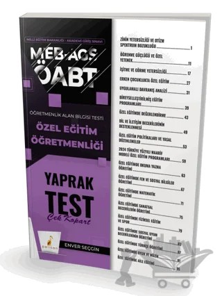 MEB-AGS ÖABT Özel Eğitim Öğretmenliği Yaprak Test – Enver Seçgin – Pelikan Tıp Teknik Yayıncılık kitap kapağı