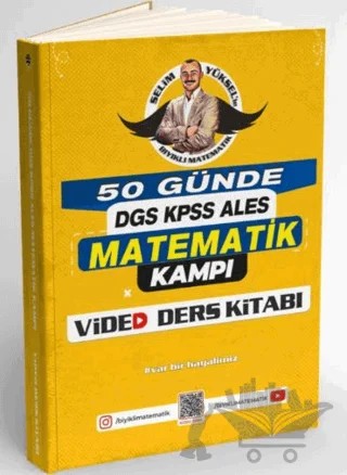 50 Günde DGS - KPSS - ALES Matematik Kampı Video Ders Kitabı – Selim Yüksel – Paraf Akademi kitap kapağı