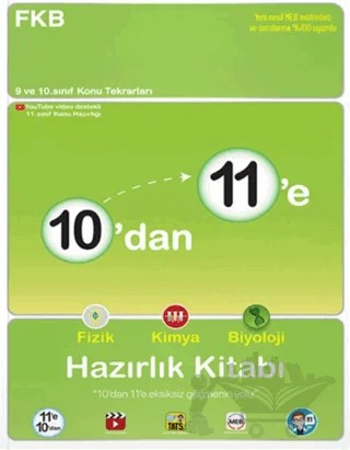 10'dan 11'e Fizik Kimya Biyoloji Hazırlık Kitabı – Kolektif – Tonguç Akademi kitap kapağı