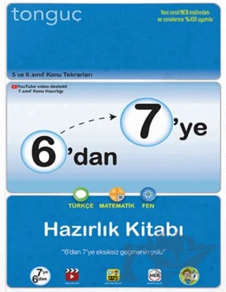 6'dan 7'ye Hazırlık Kitabı – Kolektif – Tonguç Akademi kitap kapağı