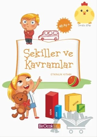 Şekiller ve Kavramlar Etkinlik Kitabı (48 Ay) – Elif Alkan – Bir Ocak Yayınları kitap kapağı