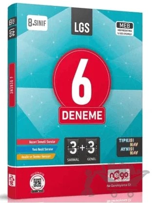 8. Sınıf LGS 6 Deneme – Kolektif – Nego Yayınları kitap kapağı