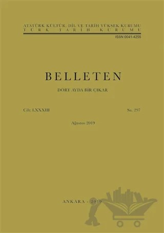 Belleten Sayı: 297 Ağustos 2019 – Türk Tarih Kurumu Yayınları kitap kapağı