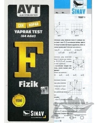 AYT Fizik Çek Kopar Yaprak Test – Kolektif – Sınav Yayınları kitap kapağı