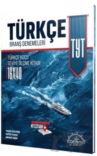 TYT Türkçe 16 x 40 Branş Denemeleri – Yaşar Tatlıtürk, Hatice Yılmaz – Edebiyat Denizi kitap kapağı