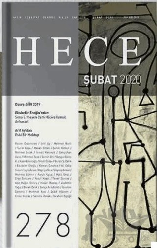 Hece Aylık Edebiyat Dergisi Sayı: 278 Şubat 2020 – Hece Dergisi kitap kapağı