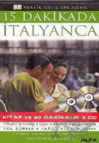 15 Dakikada İtalyanca – Kolektif – Alfa Yayınları kitap kapağı