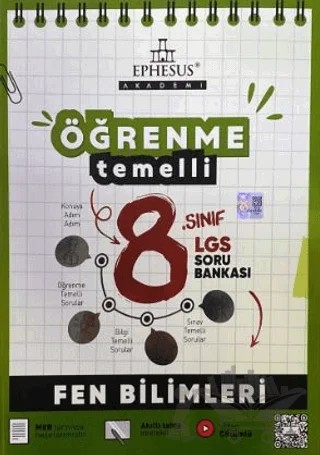 8. Sınıf LGS Öğrenme Temelli Fen Bilimleri Soru Bankası – Kolektif – Ephesus Akademi kitap kapağı