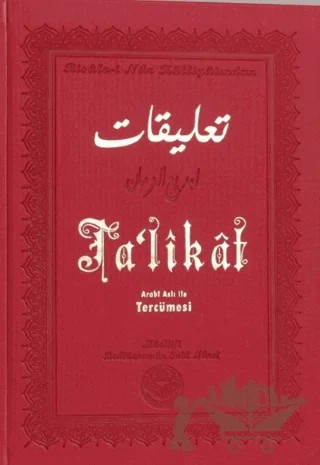 Ta’likat – Bediüzzaman Said Nursi – Tenvir Neşriyat kitap kapağı