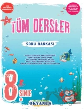 8. Sınıf Tüm Dersler Soru Bankası – Kolektif – Okyanus Yayınları kitap kapağı