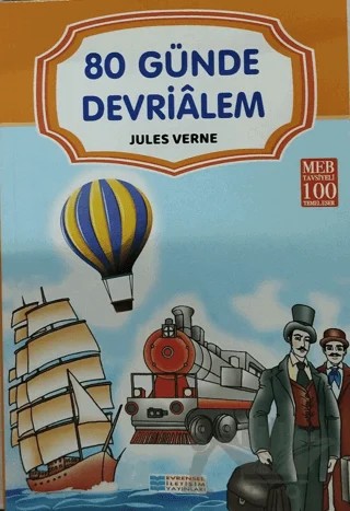 Seksen Günde Devr-i Alem – Jules Verne – Evrensel İletişim Yayınları kitap kapağı