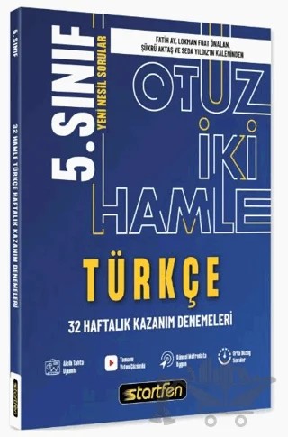 5. Sınıf - Türkçe 32 Hamle Kazanım Denemeleri – Kolektif – Startfen Yayınları kitap kapağı