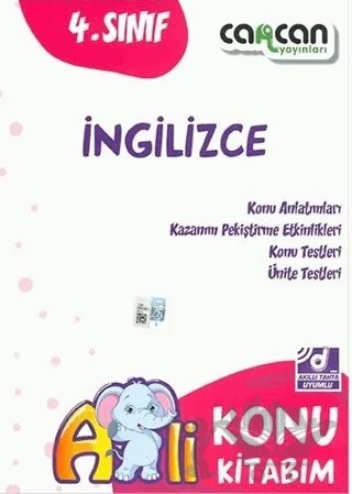 4. Sınıf İngilizce Konu Kitabı – Kolektif – Cancan Yayınları kitap kapağı