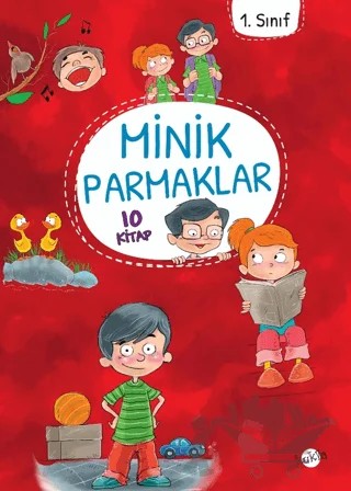1. Sınıf - Minik Parmaklar 10 Kitap (Düz Yazı) – Kolektif – Kukla Yayınları kitap kapağı