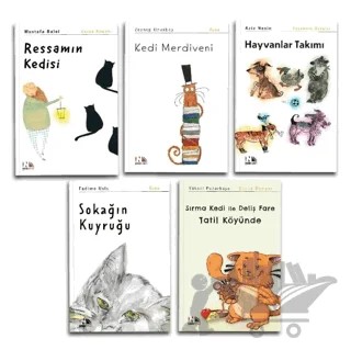 Nesin Yayınevi Kedili Kitaplar Seti – Kolektif – Nesin Yayınevi kitap kapağı