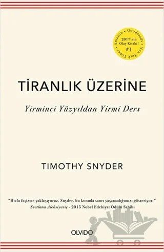 Tiranlık Üzerine – Timothy Snyder – Olvido Kitap kitap kapağı