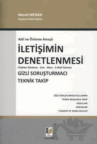 Adli ve Önleme Amaçlı İletişimin Denetlenmesi – Necati Meran – Adalet Yayınevi kitap kapağı