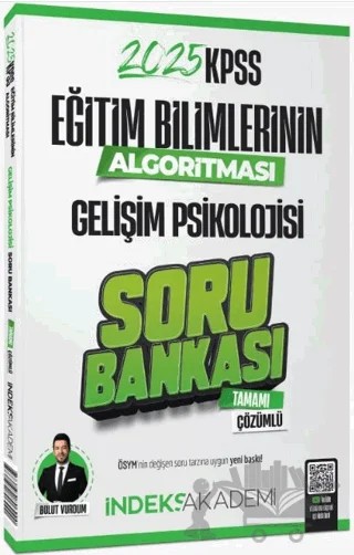 2025 KPSS Eğitim Bilimlerinin Algoritması Gelişim Psikolojisi Soru Bankası Çözümlü – Bulut Vurdum – İndeks Akademi Yayıncılık kitap kapağı