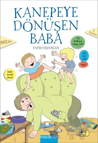 Kanepeye Dönüşen Baba – Fatih Erdoğan – Mavibulut Yayınları kitap kapağı