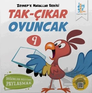 Tak-Çıkar Oyuncak - Zeynep'e Masallar Serisi 9 – Alp Türkbiner – Dörtgöz Yayınları kitap kapağı