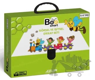 Görsel ve İşitsel Dikkat Seti 5-6 Yaş Bee Smart – Kolektif – Azur Yayıncılık kitap kapağı