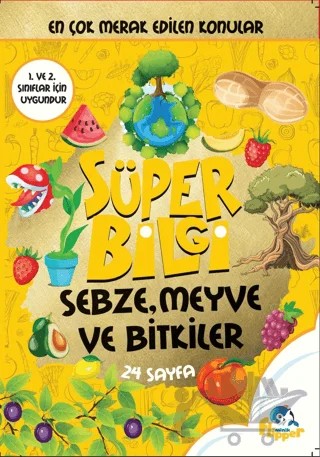 Sebze, Meyve Ve Bitkiler – Derya Erdoğmuş – Minik Flipper kitap kapağı