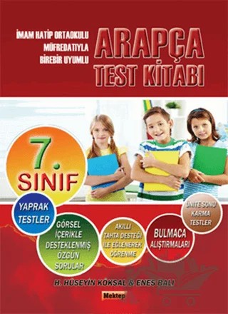 7. Sınıf Arapça Test Kitabı – Enes Balı, H. Hüseyin Köksal – Mektep Yayınları kitap kapağı