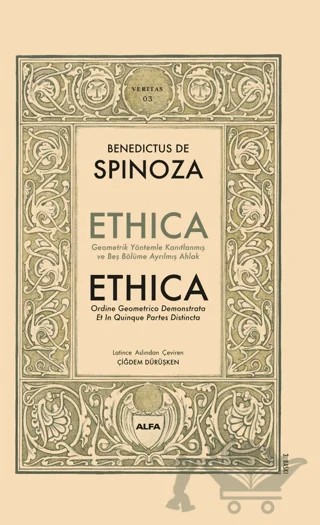 Ethica – Benedict De Spinoza – Alfa Yayınları kitap kapağı