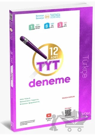 2025 TYT Türkçe 12 li Deneme – Müslüm Kaplan – Üç Dört Beş Yayınları kitap kapağı