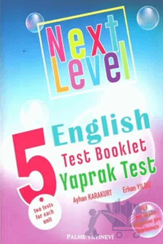 Palme 5. Sınıf Next Level Englısh Test Booklet Yaprak Test – Erhan Yıldız, Ayhan Karakurt – Palme Yayınları kitap kapağı