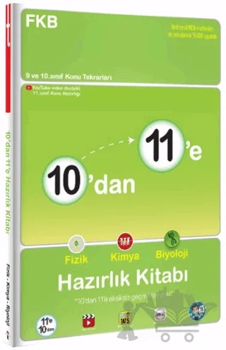 10'dan 11'e Fizik Kimya Biyoloji Hazırlık Kitabı – Kolektif – Tonguç Akademi kitap kapağı