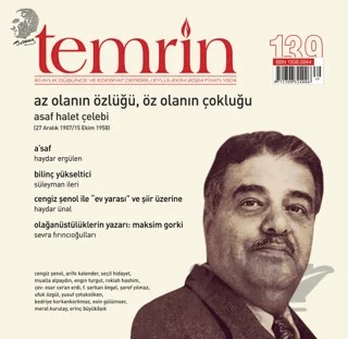 Temrin Düşünce ve Edebiyat Dergisi Sayı: 139 Eylül - Ekim 2024 – Temrin Dergisi kitap kapağı