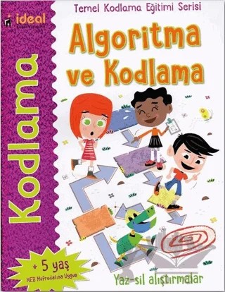 Algoritma ve Kodlama - Temel Kodlama Eğitim Serisi – Elbrie De Rock – İdeal Kültür Yayıncılık kitap kapağı