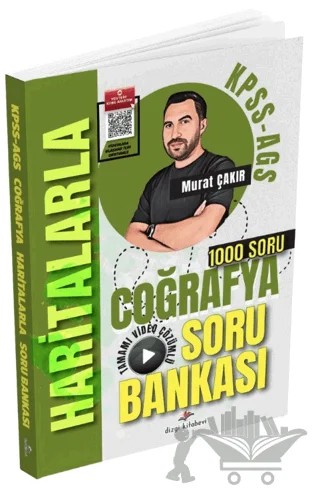 2026 KPSS MEB AGS Haritalarla Coğrafya Tamamı Video Çözümlü Soru Bankası – Murat Çakır – Dizgi Kitap kitap kapağı