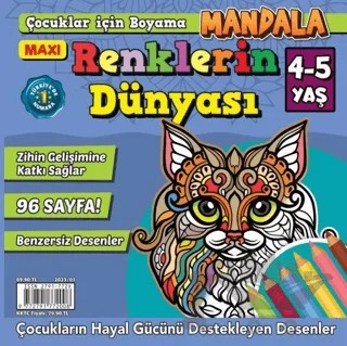 Maxi Mandala Renklerin Dünyası Mandala 5 – İlhan Arlı – Maxi Yayıncılık kitap kapağı