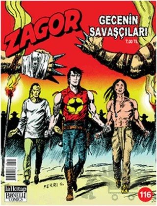 Zagor Gecenin Savaşçıları Sayı: 116 – Lal Kitap kitap kapağı