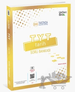 2024 Model TYT Tarih Soru Bankası – Selami Uzun – Üç Dört Beş Yayınları kitap kapağı